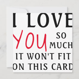 eu te amo tanto que não vai ajustado o cartão