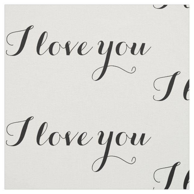 Eu te amo tecido (Modelo)