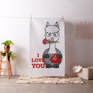 eu te amo tecido da alpaca