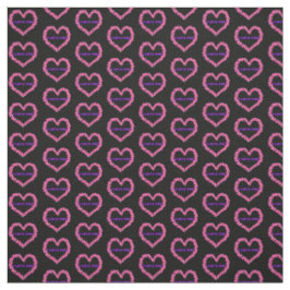 Eu Te Amo Tecido Fundo Negro