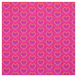 Eu Te Amo Tecido Fundo Rosa