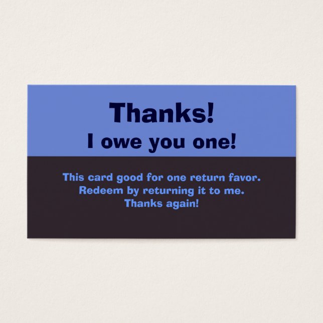 Eu Te Devo Um Favor (Frente)