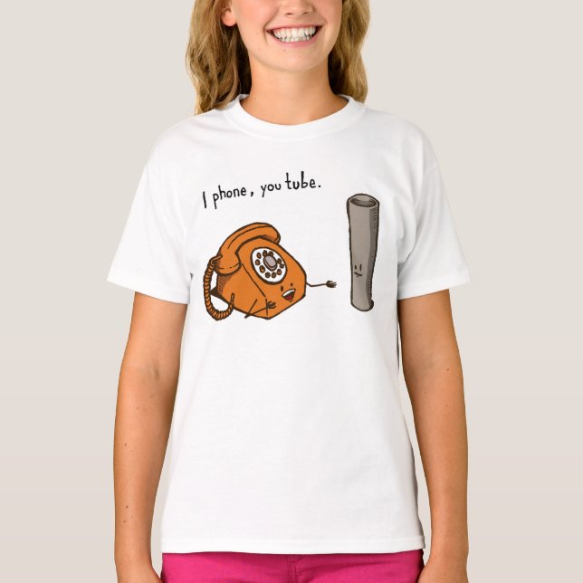 Eu telefono, seu tubo. Camiseta (Frente)