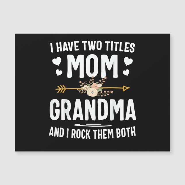 Eu Tenho Dois Títulos Mamãe e Avó (Frente)