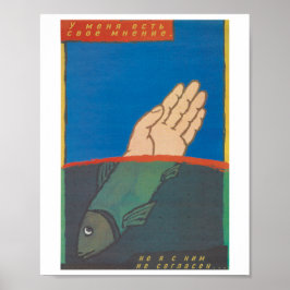 Eu Tenho Minha Própria Opinião Poster soviético