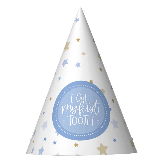 Eu tenho o meu primeiro chapéu de festas dentárias (Frente)