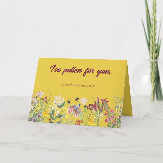 Eu tenho pólen para o seu cartão de Dia de os namo (Frente)