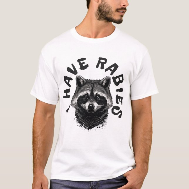 Eu tenho uma camiseta de guaxinim engraçada da RAB (Frente)