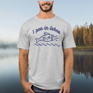 Eu Urino Em Camisas Engraçadas De Pesca Em Lagos