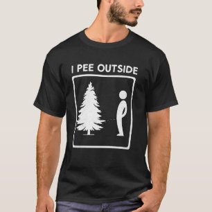 Eu Urino Fora Humor de Acampamento Camiseta de Men