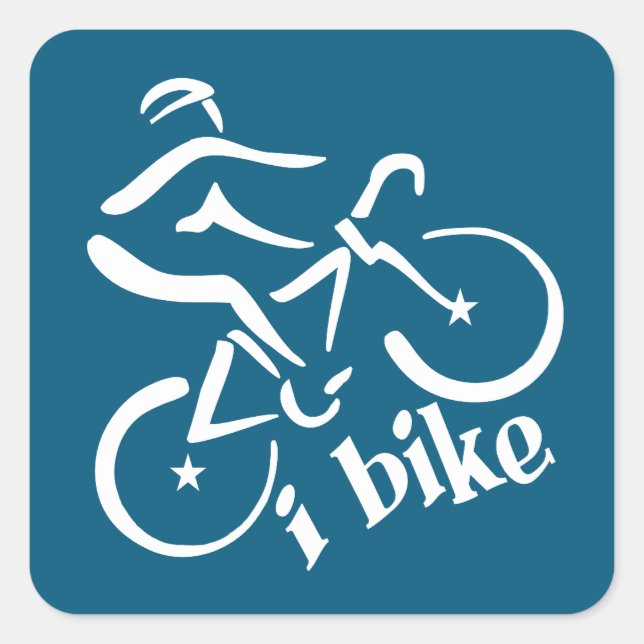 Eu uso adesivos de bicicleta (Frente)