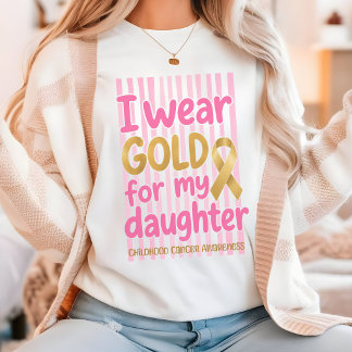 Eu Uso Dourado pela Minha Camisa de Conscientizaçã