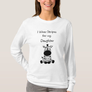 Eu Uso Listras para a Camisa de Conscientização da