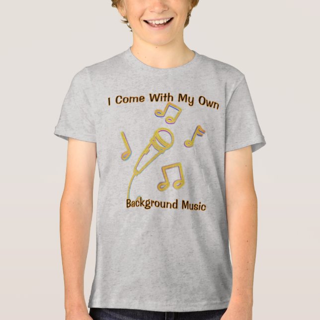 Eu Venho Com Minha Própria Camiseta de Música de F (Frente)