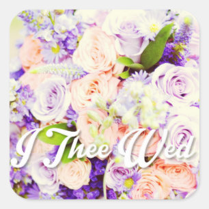 Eu vi as selas de envelopes e os adesivos de casam