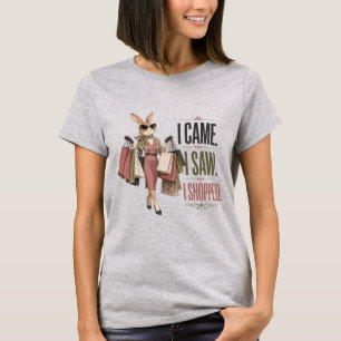 Eu Vim Eu Vi Eu Comprei Camisa Funny Rabbit Mãe