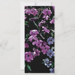 Eu vim para o jardim sozinho um marcador floral