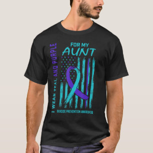 Eu Visto Camisa de Consciência do Suicídio do Teal
