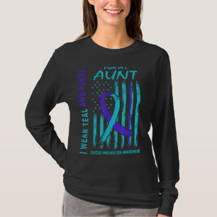 Eu Visto Camisa de Consciência do Suicídio do Teal