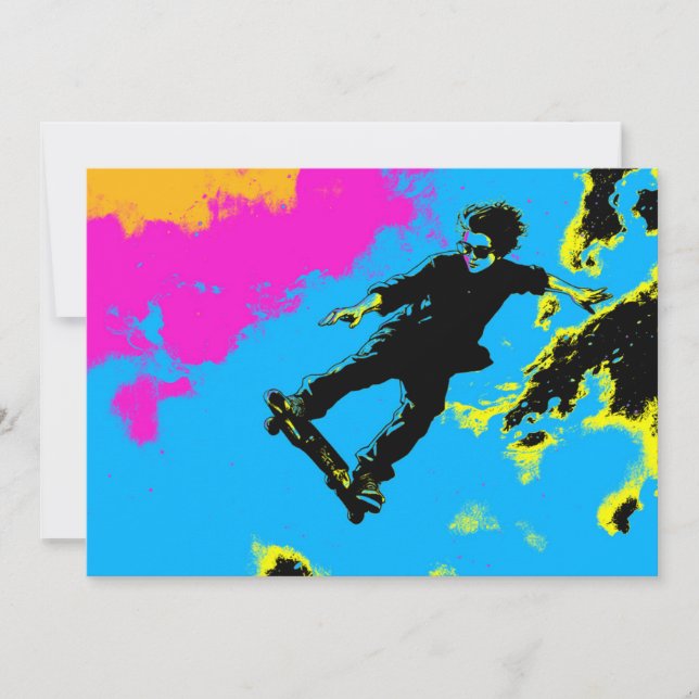 Eu Vivo Para Voar - Skateboarder (Frente)