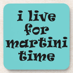 Eu Vivo pelo Momento do Martini Porta-Copos de Cor