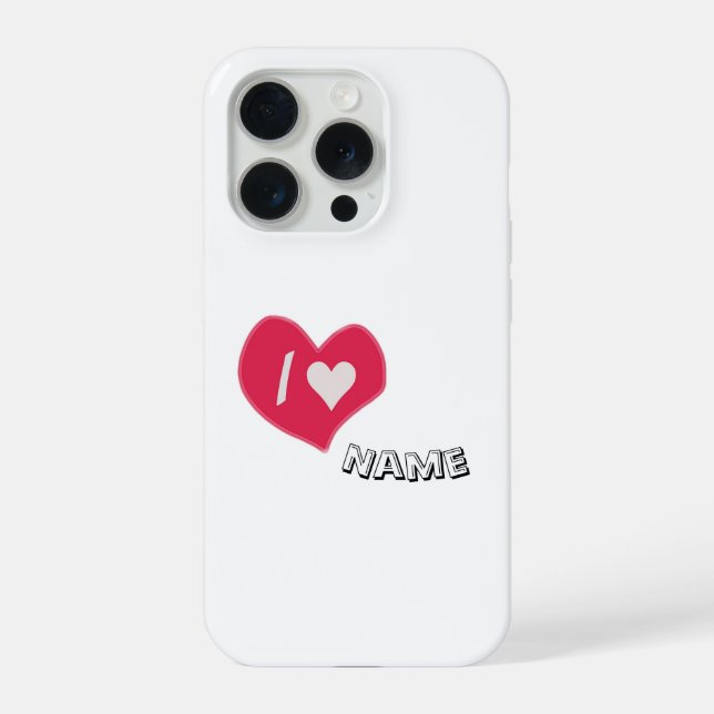 “Eu❤️Você Coração – Design de Presente Romântico F (Verso)