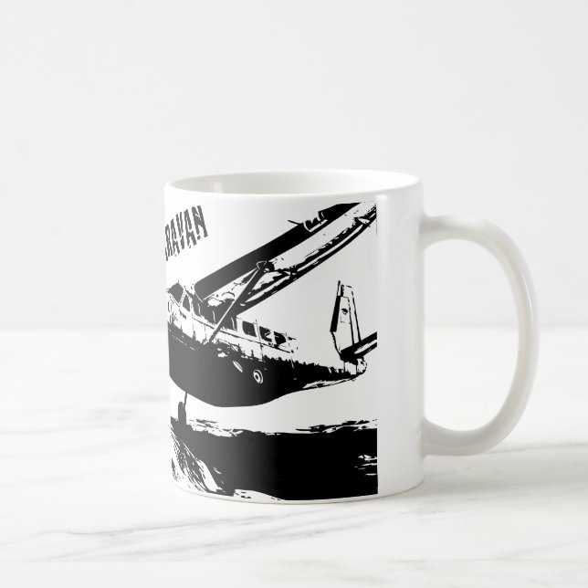 "EU VÔO caneca de café de uma CARAVANA" (Direita)