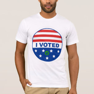 Eu Votei – Camiseta Adesiva Patriótica de Eleição