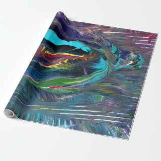 Eu Vou 1 Papel de Embrulho Abstrato