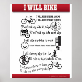 Eu Vou Andar De Bicicleta Poster