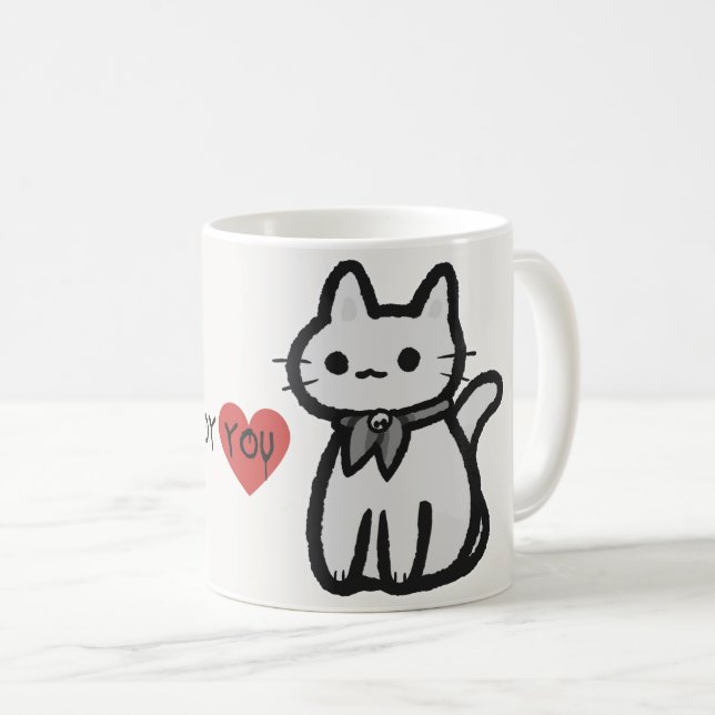 Eu vou destruir sua caneca de gato (Frente Esquerda)