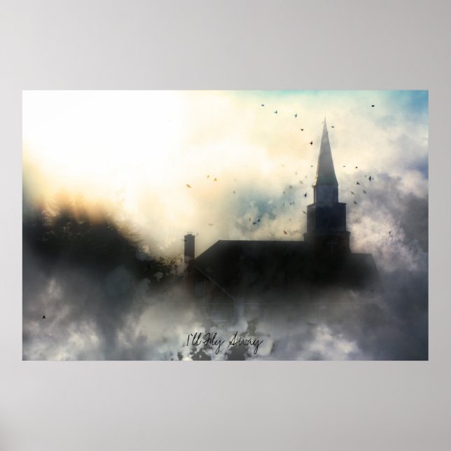 Eu vou voar para fora, poster Inspiracional (Frente)