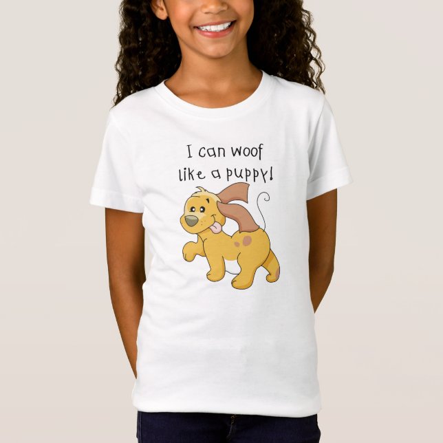 Eu Woof gosto do camiseta e dos presentes de um (Frente)