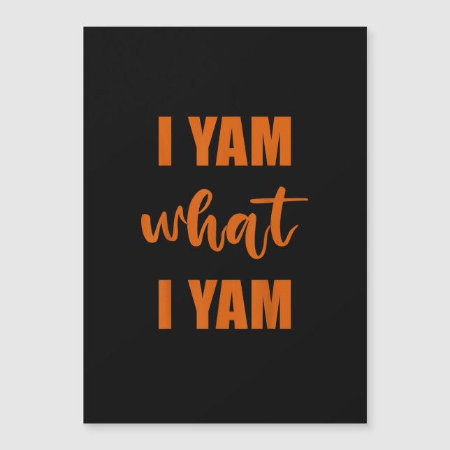 Eu Yam O Que Eu Sou A Família De Ação De Graças (Frente)