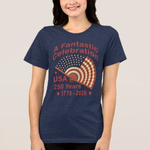 EUA 250 Anos Design de Leque Patriótico – 1776-202