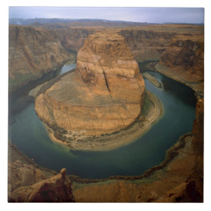 EUA, Arizona. Horseshoe Bend mostrando erosão por