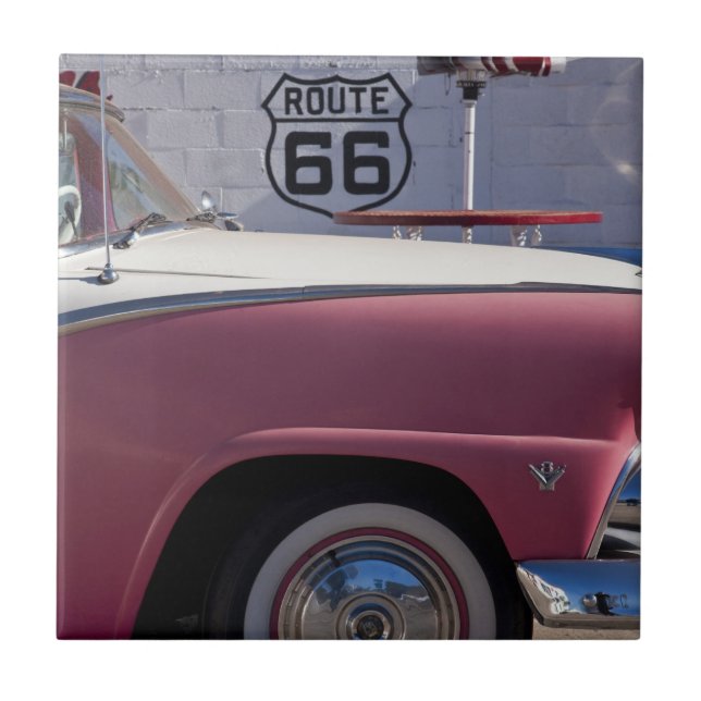 EUA, arizona, Williams. Rt. 66 cidade, os anos 50 (Frente)