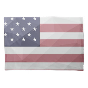 EUA bandeira Red White Blue América Malha Geométri