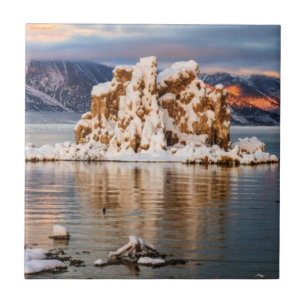 EUA, Califórnia, nascer do sol no mono lago