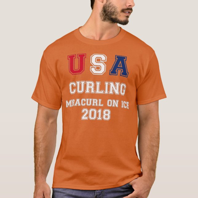EUA Curling Miracurl Na Camisa De Gelo De 2018 (Frente)
