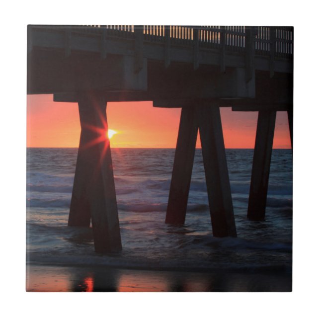 EUA, Geórgia, Tybee Island, Pier de Tybee (Frente)