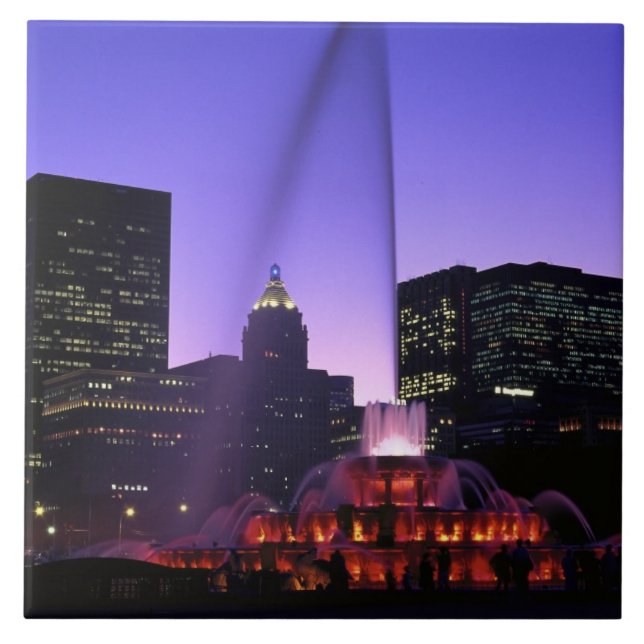 EUA, IL, Chicago. Fonte Buckingham em Grant (Frente)