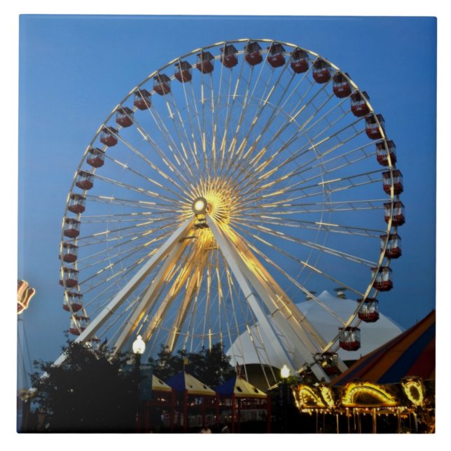 EUA, Illinois, Chicago, Cityscapes, Lighted (Frente)