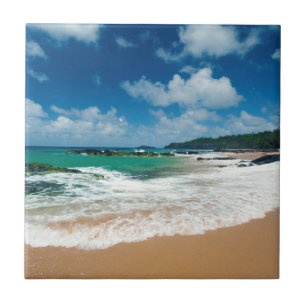 EUA, Kauai, Havaí. Uma Mulher Passeia pelas Rochas