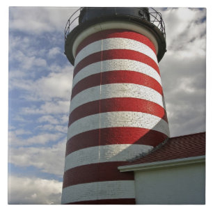 EUA, Maine, Lubec. Farol West Quoddy Head
