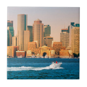 EUA, Massachusetts. Panorama da Orla de Boston