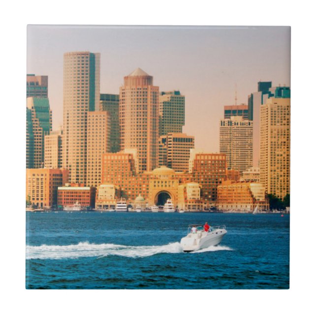 EUA, Massachusetts. Panorama da Orla de Boston (Frente)