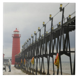 EUA, Michigan, Costa do Lago Michigan, Grand Haven