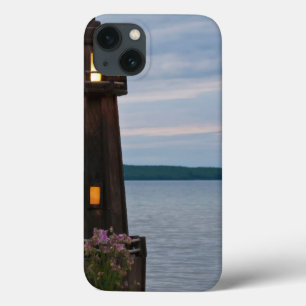 EUA, Michigan. Farol de decoração de vara