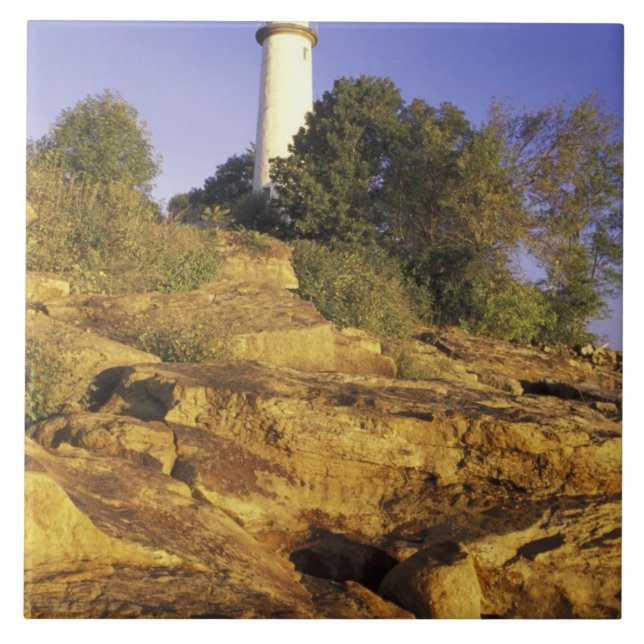 EUA, Michigan, Lake Huron. Pointe Aux Barcos (Frente)